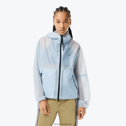 Lacoste parca de vant transparenta 0H6PD42433 femei fye albastru