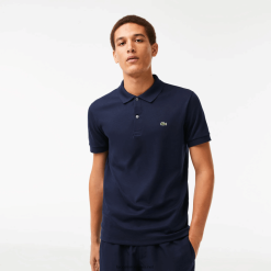 Lacoste polo din bumbac pima cu fit regulat 0H6PD4791 bărbați bleumarin 166