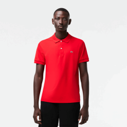 Lacoste polo din bumbac pima cu fit regulat 0H6PD4808 bărbați roșu 240