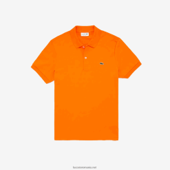 Lacoste polo din bumbac pima cu fit regulat 0H6PD4887 bărbați portocaliu z4d