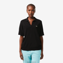 Lacoste polo loose fit pique fluid 0H6PD42463 femei negru 031