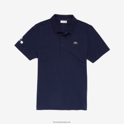 Lacoste polo miami open cu fit regulat 0H6PD4916 bărbați bleumarin 166