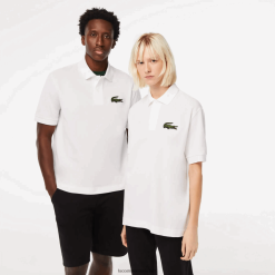 Lacoste polo original l.12.12 loose fit 0H6PD4231 bărbați alb 001