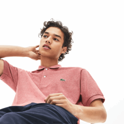 Lacoste polo original l.12.12 negru 0H6PD4774 bărbați roșu ku2