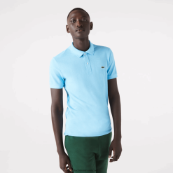 Lacoste polo original l.12.12 slim fit 0H6PD4934 bărbați zau albastru