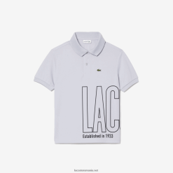 Lacoste polo pique ultra-uscat 0H6PD42947 băieți gri deschis acz