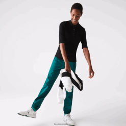 Lacoste polo slim din bumbac suplu 0H6PD42515 femei negru 031