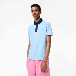 Lacoste polo smart paris din bumbac organic piqué 0H6PD4193 bărbați bleumarin cm9