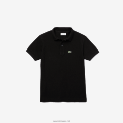 Lacoste polo tip petit pique cu potrivire regulată 0H6PD43001 copii negru 031