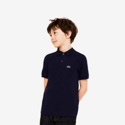 Lacoste polo tip petit pique cu potrivire regulată 0H6PD43002 copii bleumarin 166