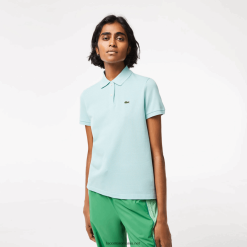 Lacoste polo tip petit pique din bumbac moale cu potrivire regulată 0H6PD42362 femei mentă lgf