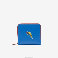 Lacoste portofel cu fermoar cu insignă de crocodil 0H6PD42133 bărbați marina k22