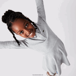 Lacoste rochie polo pique 0H6PD43282 fetelor grey chine cca