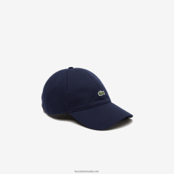 Lacoste șapcă din twill din bumbac organic 0H6PD42245 bărbați bleumarin 166