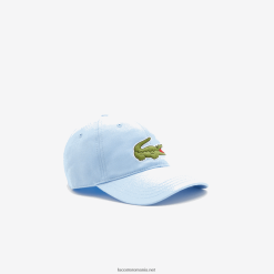 Lacoste șapcă reglabilă din twill din bumbac organic 0H6PD42266 bărbați hbp albastru