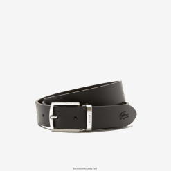 Lacoste set cadou pentru centura cu catarama plat si ac 0H6PD42112 bărbați noir marron 371