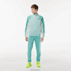 Lacoste set de joggeri cu gât înalt de tenis 0H6PD427 bărbați verde deschis alb galben xia