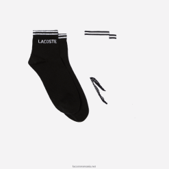 Lacoste șosete sport din bumbac decoltate, pachete de două 0H6PD41672 bărbați alb negru 258