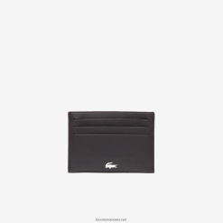 Lacoste suport de card fitzgerald din piele 0H6PD42051 bărbați maro închis 028