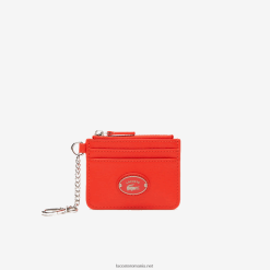 Lacoste suport pentru carduri din piele granulată cu cârlig 0H6PD42809 femei corrida l41