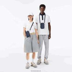 Lacoste suport pentru smartphone cu brand contrast 0H6PD41976 femei bleu nuit blanc m05