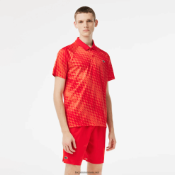 Lacoste tenis x novak djokovic fan version polo 0H6PD4110 bărbați rosu portocaliu wi9