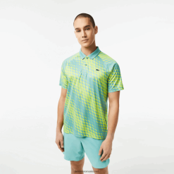 Lacoste tenis x novak djokovic fan version polo 0H6PD4111 bărbați mentă zli