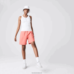 Lacoste top cu decolteu fără mâneci 0H6PD42587 femei alb 001