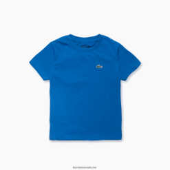 Lacoste tricou din amestec de bumbac respirabil sport 0H6PD43026 băieți albastru k1q