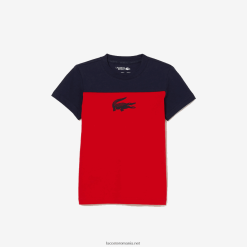 Lacoste tricou din tricou sport 0H6PD43148 băieți bleumarin roșu 551
