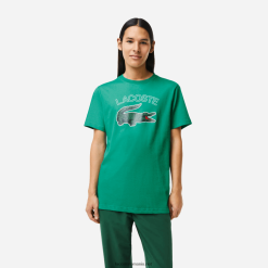 Lacoste tricou sport din jerseu cu imprimeu crocodil 0H6PD4842 bărbați verde hd2