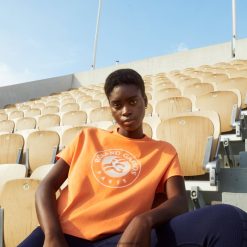 Lacoste tricou sport roland garros loose fit 0H6PD42604 femei portocaliu alb fnf