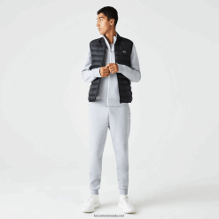 Lacoste vestă căptușită hidrofugă 0H6PD41252 bărbați negru 031